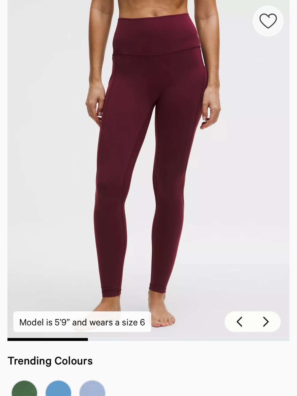 lululemon athletica High-Rise Wine Leggings